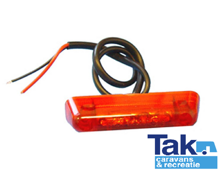 Jokon Markering LED S24-2 Rechthoekig Opbouw Rood