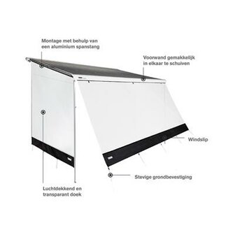 THULE SUN BLOCKER G2 VOORWAND 2,80X1,70M