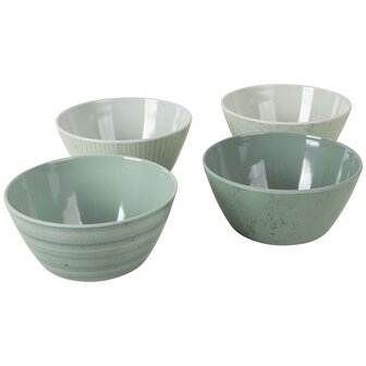 Bo-Camp - Servies - Mix &amp; Match- 16 Stuks - Groen