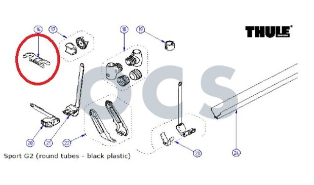 Thule G2 Platform Holder 3034