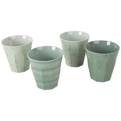 Bo-Camp - Servies - Mix & Match- 16 Stuks - Groen